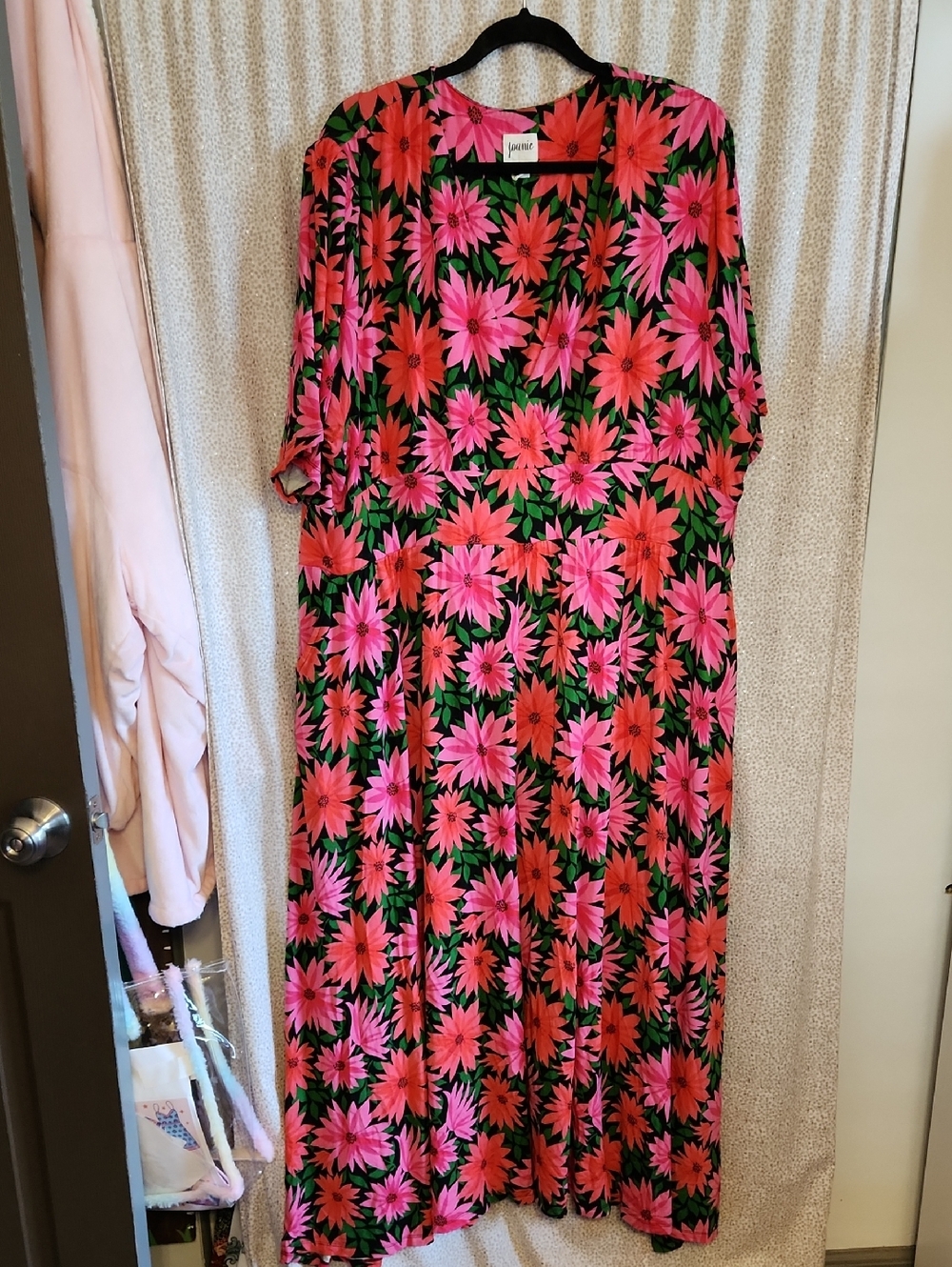 Joanie Pink Floral Maxi Dress